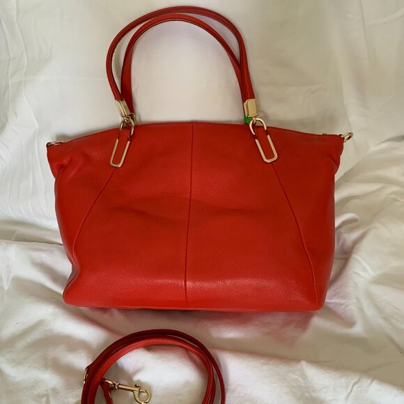 Coach Red Handbag (w/ shoulder strap) - Picture 2 of 3